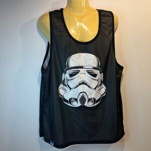 Star Wars Reversible Stormtrooper / Darth Vader Mesh Tank Top – Men’s Size Large